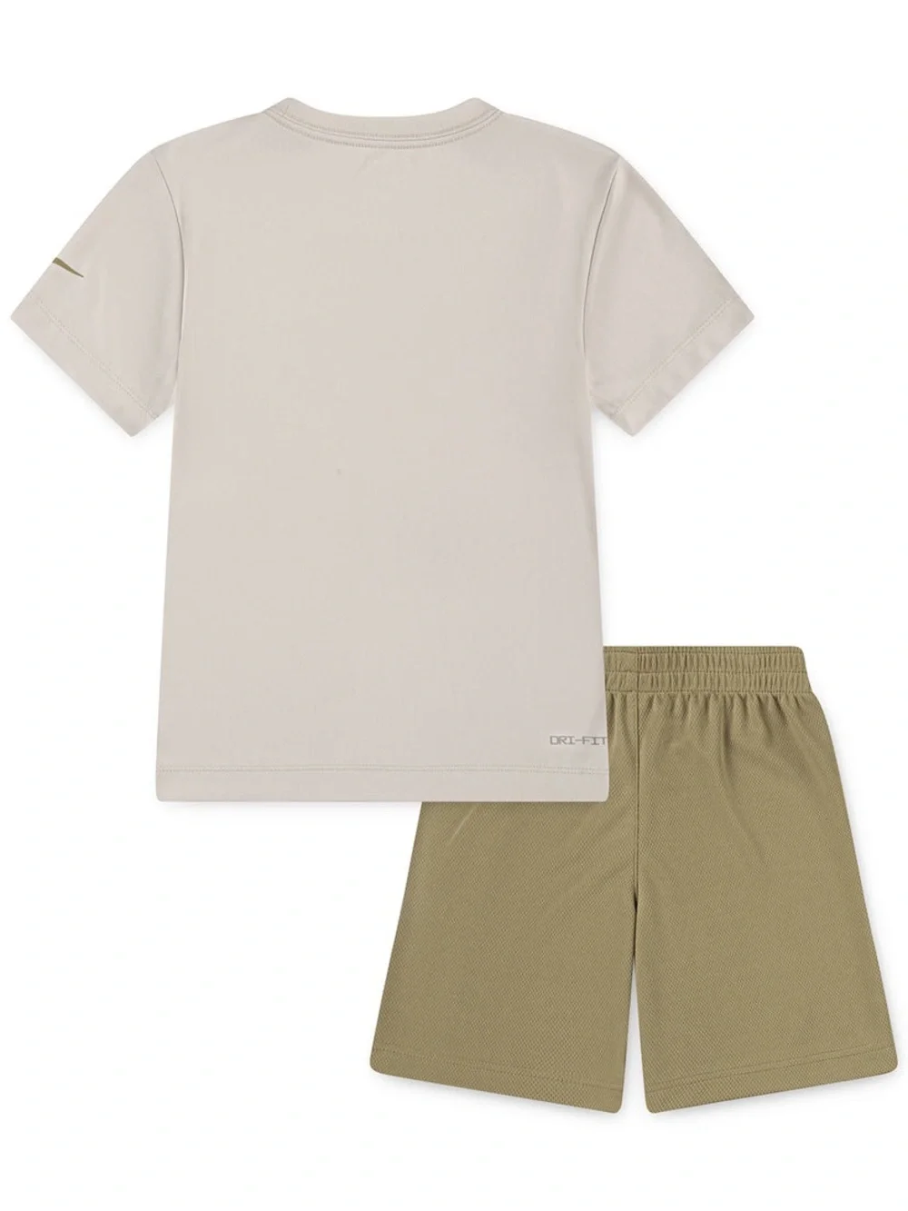 NEW NIKE Kids' Just Do It Tee and Shorts Set - Neutral/Tan